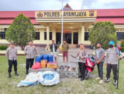 Perangi Kejahatan! Polres Jayawijaya Musnahkan Miras, Senjata Tajam, dan Narkoba