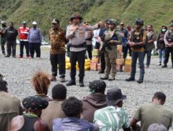 Kapolda Papua Tengah Temui Massa Paslon Bupati Puncak Jaya, Serukan Perdamaian