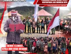 Masyarakat Puncak Jaya Rayakan 1 Mei dengan Kibarkan Merah Putih dan Deklarasi Cinta NKRI