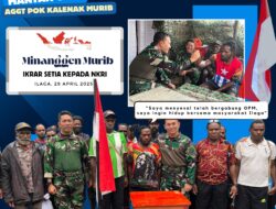 Minanggen Murib yang merupakan Anggota OPM Kalenak Murib, Menyerah dan Kembali ke Pangkuan NKRI