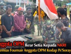 Yeremias Foumair Mantan KKB Kodap IV/Soraya Kembali ke NKRI Lewat Ikrar Setia di Maybrat
