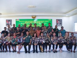 Kodim 1710/Mimika Perkuat Sinergi lewat Komsos dengan Keluarga Besar TNI