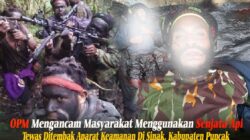 Anggota OPM Ancam Warga di Pasar Sinak, Satu Ditembak Mati oleh Aparat Keamanan
