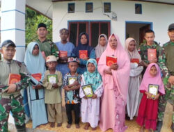 Satgas Yonif 642/Kps Bina Anak Papua Lewat Pendidikan Mengaji