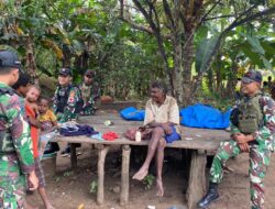 Satgas Yonif 312/KH Pererat Silaturahmi lehat Ibadah Bersama Warga Perbatasan