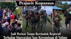 Kopassus Jadi Pelindung Warga tanpa Kekerasan saat Kerusuhan Yalimo