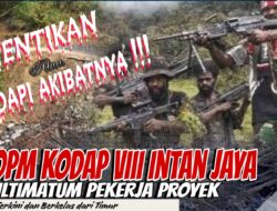 OPM Kodap VIII Intan Jaya Ultimatum Pekerja Proyek: Hentikan atau Hadapi Akibatnya!