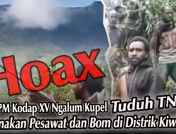 OPM Kodap XV Ngalum Kupel Sebar Hoaks: Klaim TNI Gunakan Pesawat & Bom di Kiwirok
