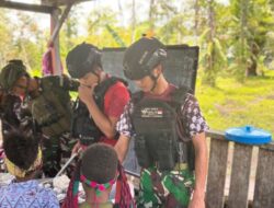 Satgas Yonif 733/Masariku Hadirkan “Masariku Peduli Gizi” untuk Siswa SD Rimba YPPK Yan Smith Mumugu