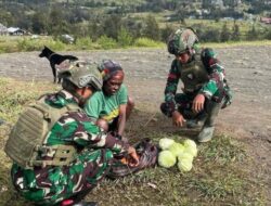 Prajurit TNI Borong Hasil Tani di Puncak Papua, Eratkan Hubungan dengan Rakyat