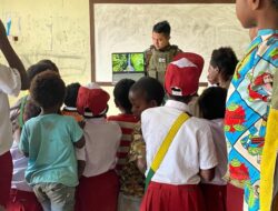 Satgas Yonif 732/Banau Jadikan Pedalaman Papua Ruang Kelas: Semangat Belajar Anak Milawak Tak Padam di Ufuk Timur