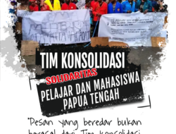 Tim Konsolidasi Solidaritas Pelajar dan Mahasiswa Papua Tengah Bantah Seruan Aksi: Pastikan Informasi yang Beredar adalah Hoaks