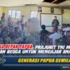 Demi Masa Depan Papua, Prajurit TNI Menembus Pedalaman Beoga untuk Mengajar Anak-Anak